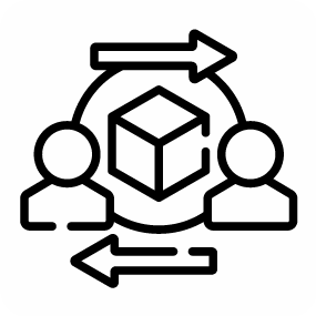 icono relaciones entre empresa y clientes